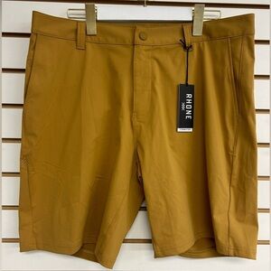 Rhone 9" Commuter Short Size 35 Waist British Khaki‎ Flex Knit Stretch NWT